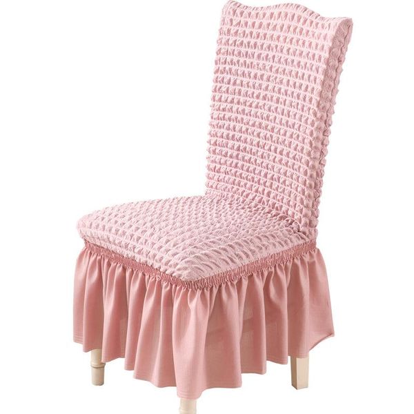

high-end seersucker chair cover full-inclusive stretch lace covers