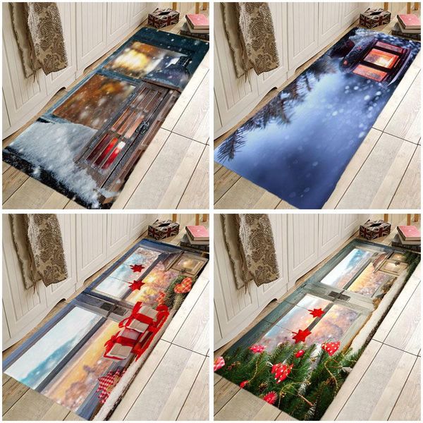 

carpets creative 3d printing christmas rug hallway doormat for bedroom living room carpet kitchen bathroom anti-slip floor mats