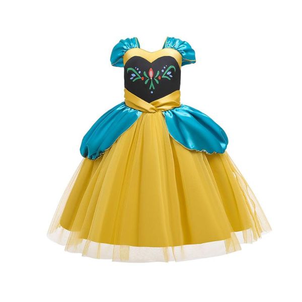 

girl's dresses 3-10 year old girl baby dress plays princess classmate party family day halloween activity travel picnic summer, Red;yellow