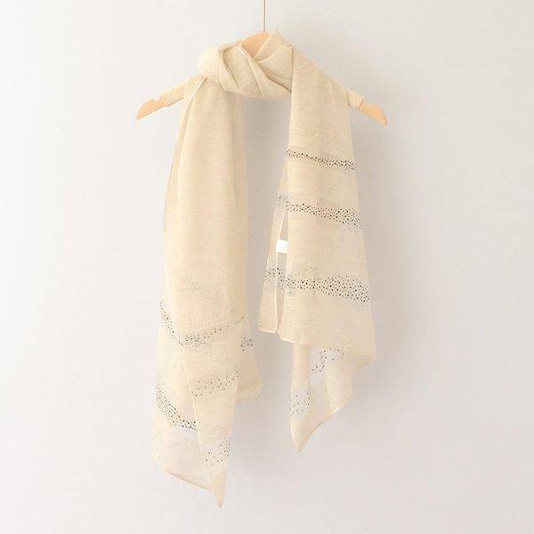 

scarves 2021 silk scarf for women long size pashmina lady solid color stripe fix motifs shawl female wraps foulard beach cover up, Blue;gray