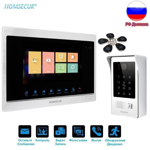 

ru language 7" wired smart video door phone with password/card 1.3mp rainproof camera + night vision touch button11