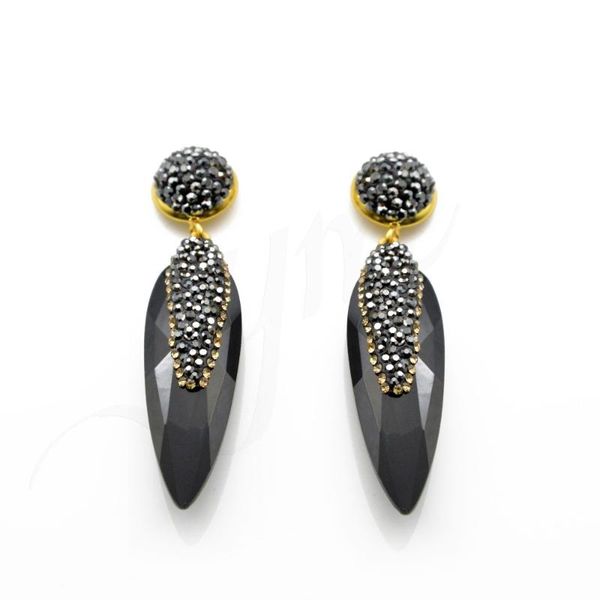 

charms boho style black long earrings copper geometric fashion earring jewelry for women girls prom leisure occasion dangle & chandelier, Silver