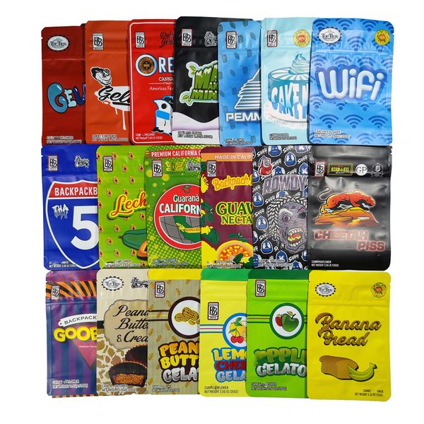 

est backpackboyz 3.5g smell proof mylar bags resealable baggies backpack boyz biscotti gelato 41 guarana billy kimber zerbert gelatti 5point