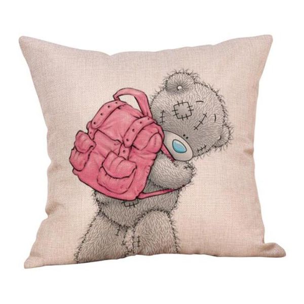 

cushion/decorative pillow cushion cover case cute plush bear pattern square sofa car throw pillows home decorative