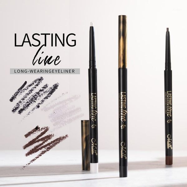 

1pcs 3 colors natural rotating eyeliner automatic silkworm pen easy to color lasting eye liner waterproof and sweatproof1