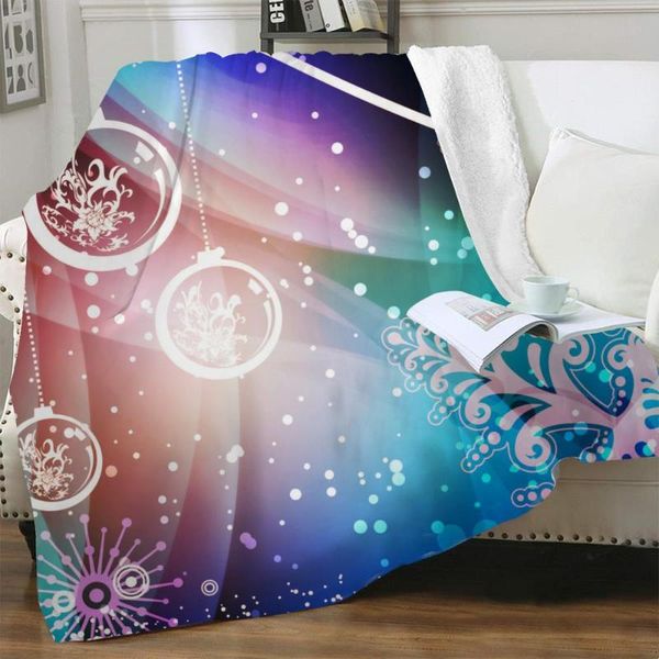 

blankets nknk brank christmas blanket year plush throw snowflake bedspread for bed party bedding sherpa fashion