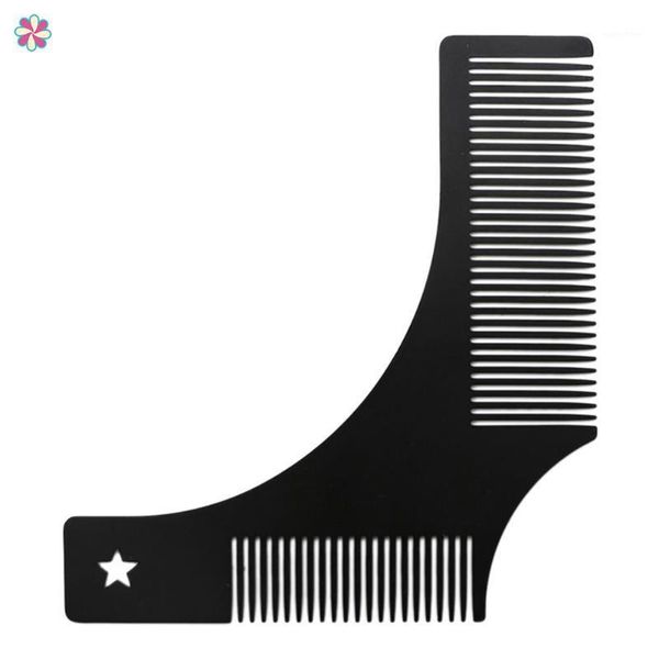 

stainless steel beard comb shaping brush styling templatecy1