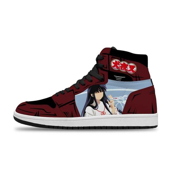 

japanese 2021 anime inuyasha diy handsome running non-slip casual shoes for men's fashion basketball shoessmwo