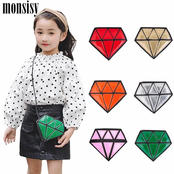 

purse monsisy girl coin handbag children wallet small pouch box kid change cute diamond baby money mini zipper bags, White