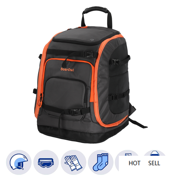 

solarowl ski boot bag 50l large capacity storage boots helmet clothing can be placed skis backpack with adjustable waterproof