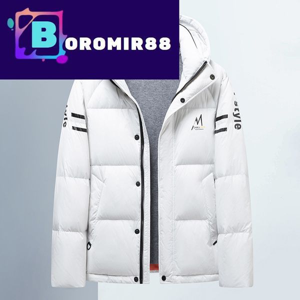 

wear jacket down leshbert coat autumn winter short black technology graphene white duck men's down jacket