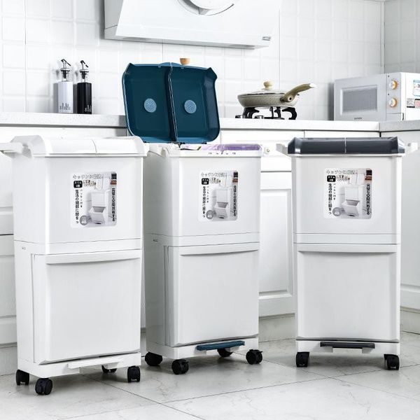 

waste bins modern rectangle trash bin for recycling bedroom kitchen storage plastic rangement cuisine cleaning tools bd50wb