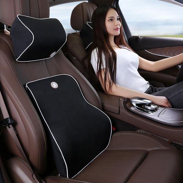 

seat cushions car cushion pillow lumbar support waist neck memory foam relief lower back pain