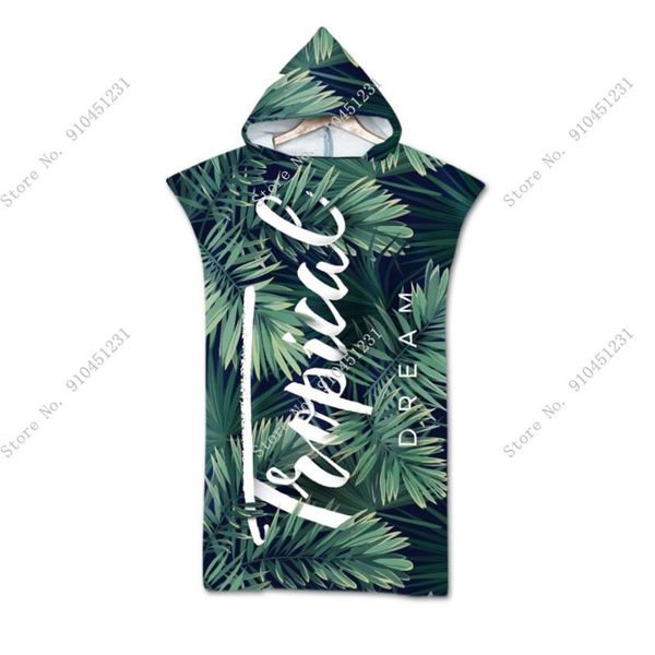 

towel 2021 kids bath towels beach microfiber fabric changing bathrobe cloaks hooded swimming pool gym fitness