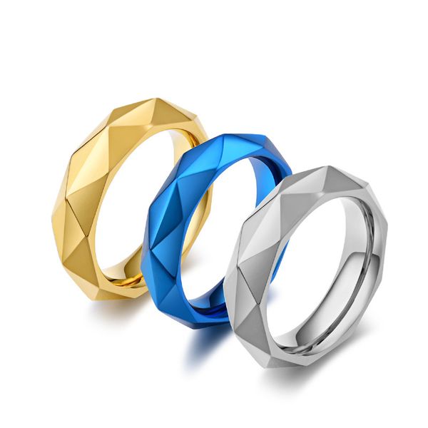 

titanium steel diamond ring men simple temperament tide jewelry single male ring index finger dominile personality jewelry customized wholes, Silver