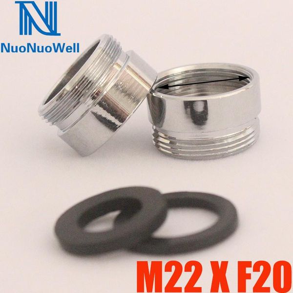 

kitchen faucets 2pcs water tape aerator joint male x female thread washing machine faucet transform adapter bathroom m22 f20