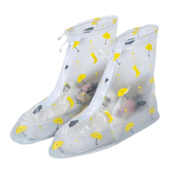 

pair portable shoes cover umbrella and pattern wear resistant boot protector waterproof anti-skid overshoes for camping disposable covers