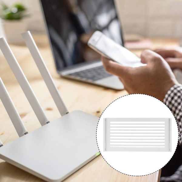 

storage drawers 1pc wall-mounted router holder punch-rack box