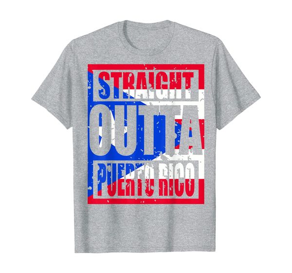

straight outta puerto rico tshirt funny gift t-shirt, White;black