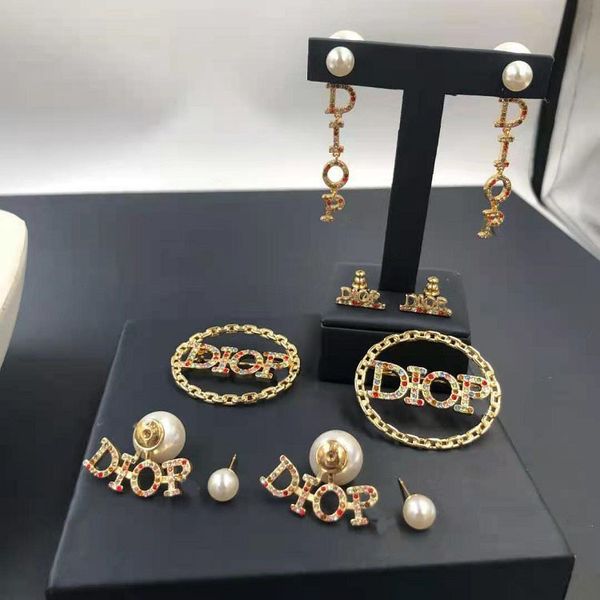 

long pearl earring set 202d, Golden