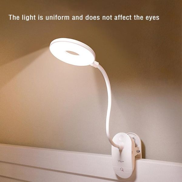 

table lamps t102 clip wireless lamp study 3 modes touch rechargeable led reading light desk usb flexo