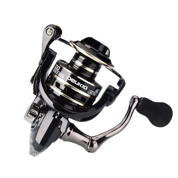 

metal handle anti-reverse reel fishing spinning 2000-6000 no gap spool gear ratio 5.2:1 carp pesca baitcasting reels