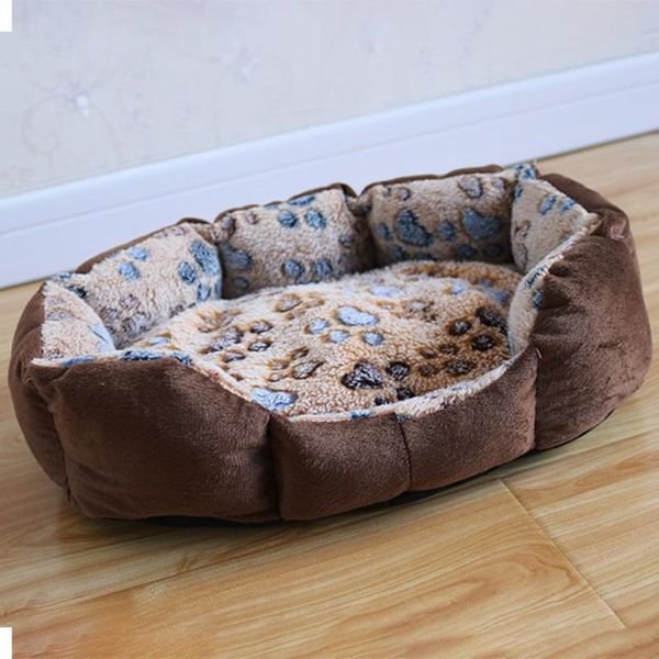 

cat beds & furniture pet dog mattress soft lamb plush warm sofa kennel sleeping basket supplies