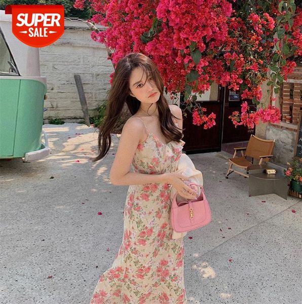 

net red skirt women fight lace chiffon floral blouse mid-length dress wear suspender #8i4m, Black;gray