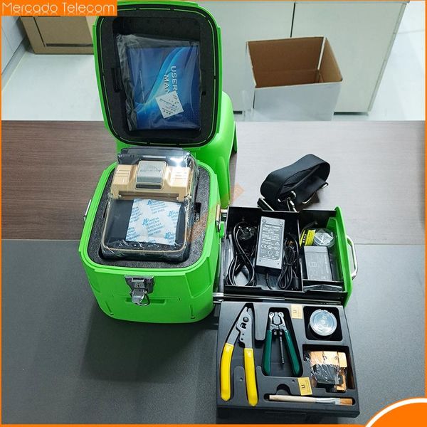 

fiber optic equipment ai-9 multi-language automatic six motors intelligent ftth splicing machine optical fusion splicer