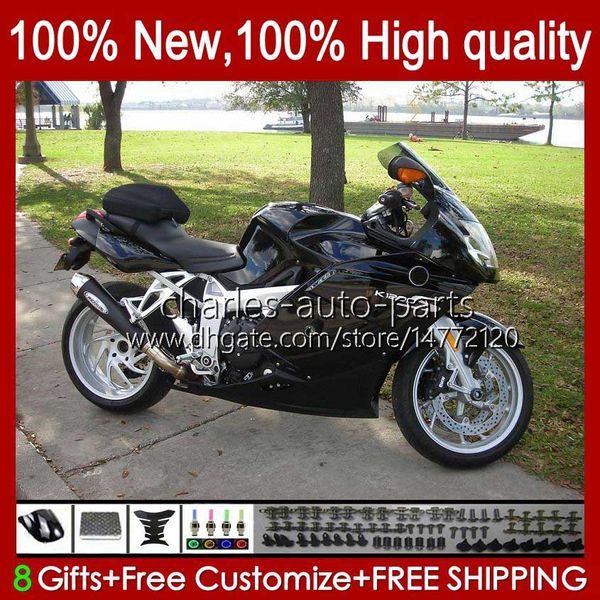 Fairings + Capa de Tanque para BMW Brilho Preto K1200 K 1200 S 1200S K1200S 05 06 07 08 09 10 Bodywork 28No.22 K-1200S 2005 2006 2007 2009 2009 2010 K1200-S 05-10 Bodys