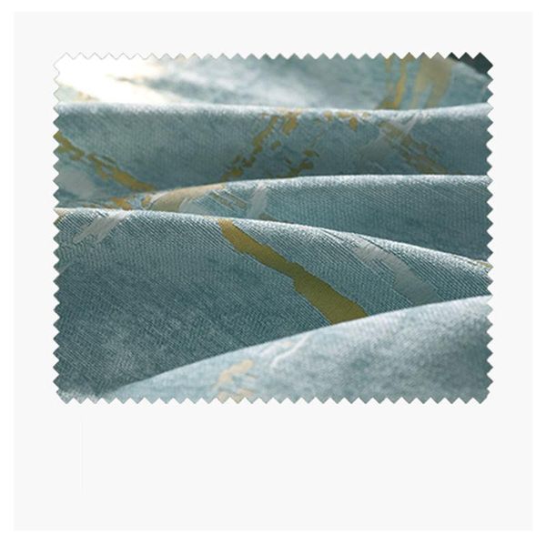 

curtain & drapes nordic geometric thicke jacquard blue line livingroom bedroom shading blackout m643