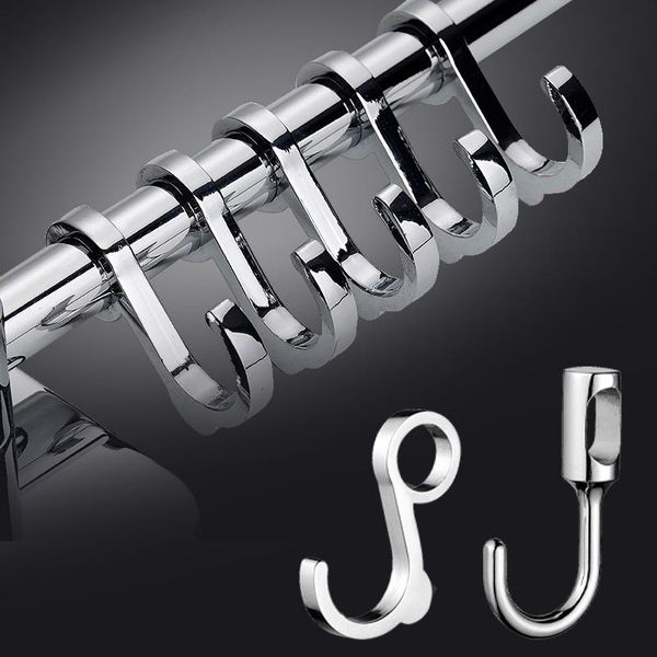 

silver hook kitchen cabinet clothes hanger bathroom towel storage rack hanging holder organizer accessories hooks & rails