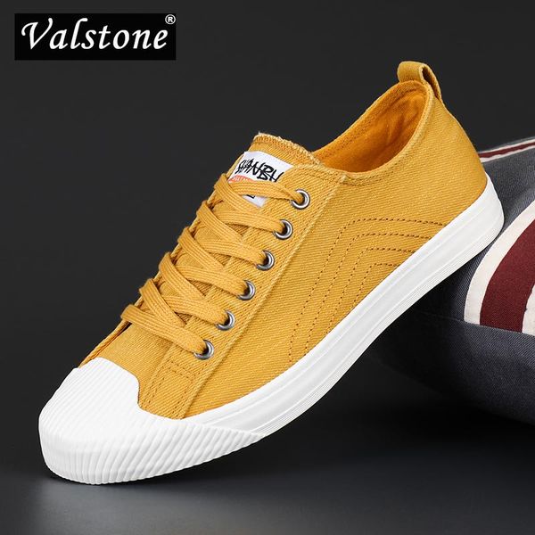 

valstone casual canvas men gym shoes outdoor fashion breathable footwear for male non-slip tennis sneaker for men 2022, Red;white