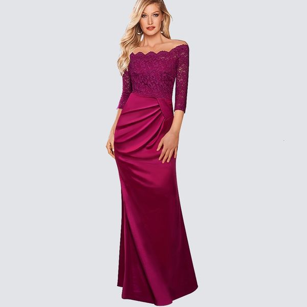 

dresses gorgeous women slash neck off the shoulder long maxi vintage floral lace evening party ha029, Black;gray