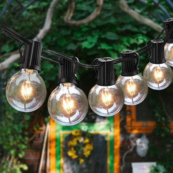 

strings 25ft g40 led bulb globe string lights with clear backyard patio vintage bulbs decorative outdoor garland wedding