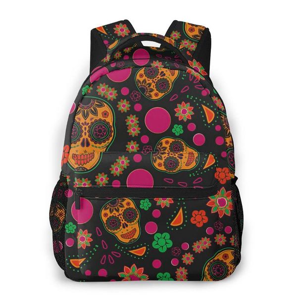

backpack mexican skull for girls boys travel rucksackbackpacks teenage school bag
