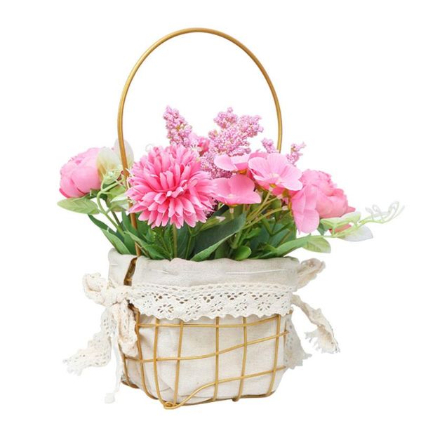 

fake flower potted plants plastic artificial flowers wedding living room decoration ornaments 19*20*29cm festival supplies decorative & wrea