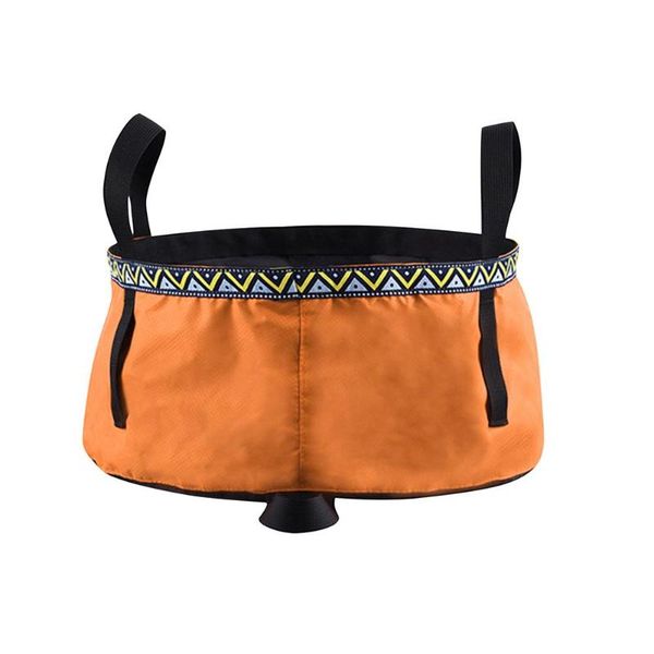 

fishing accessories portable folding wash basin double-layer durable bucket bag pesca angeln vissen peche a la carpe