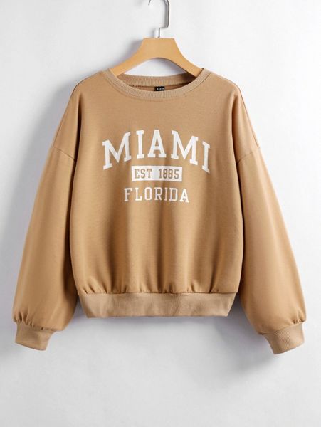 

letter graphic drop shoulder sweatshirt s8sf#, White;black