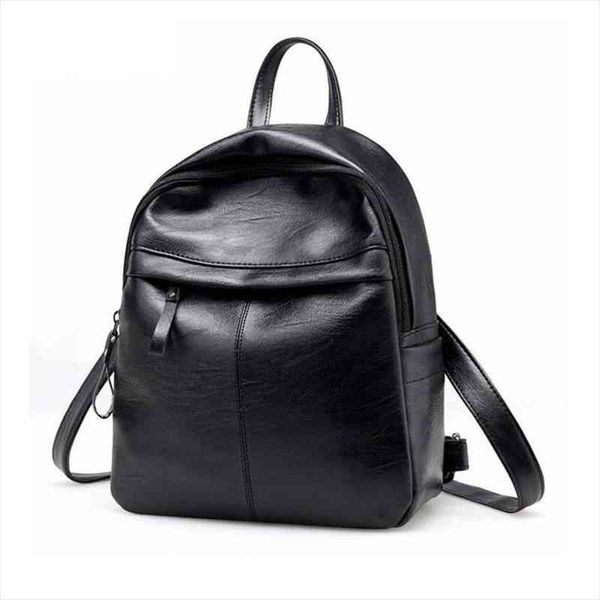 

fashion women backpack school backpacks pu leather womens zipper bag large capacity females travel