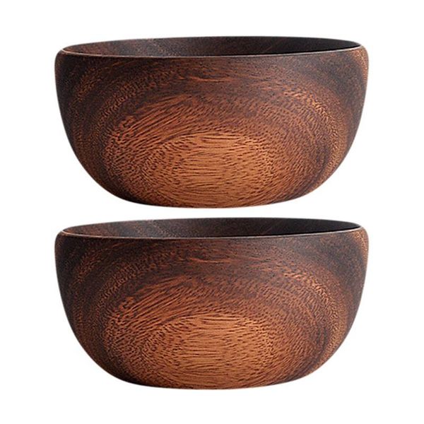

1pc wooden salad bowl storage rice for home and restaurant use acacia fruit bowls