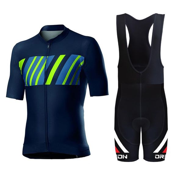

cycling jersey outdoor sports suit road mountain bike breathable and perspiration racing sets, Black;blue