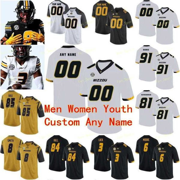 

missouri tigers football jersey 34 larry rountree iii 9 jalen knox 1 tyler badie 3 shawn robinson 39 chris turner ncaa college men women you, Black