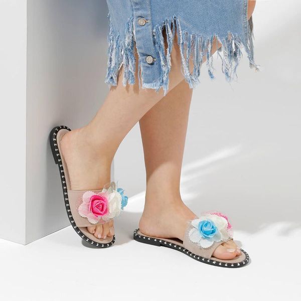 

slippers flo goldfinches beige women 's butigo, Black