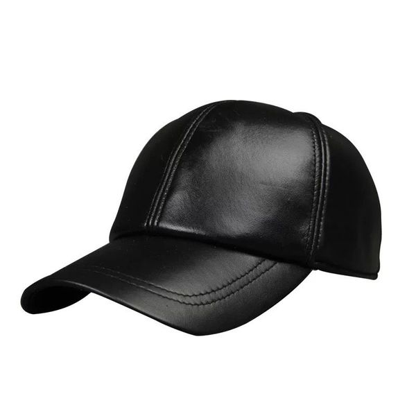 

2021 brand style men's real leather baseball cap brand sboy /beret hat winter warm sheepskin hats cow-31, Blue;gray