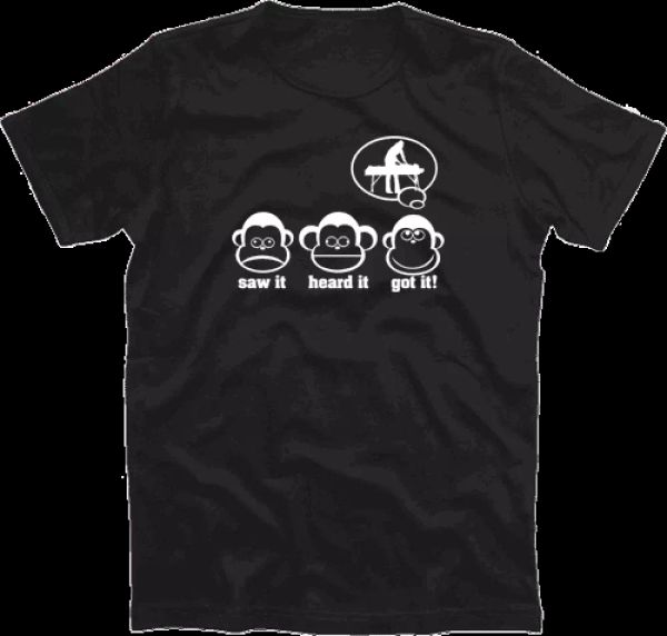 

tres monos sierra it oÃ­do tengo fisioterapeuta camiseta s-xxxl, White;black