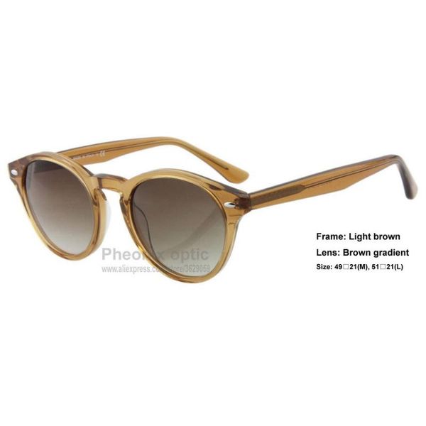

outdoor eyewear high end vintage sunglasses round style acetate frame pc lens polarized 49 51 size 2180 women summer dress fashion