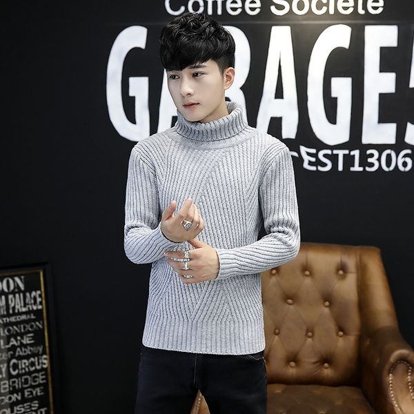 

men's sweaters jersey long gray sleeves red wine winter high casual turtleneck solid pullovers fashion men's jerseys 0m51, White;black
