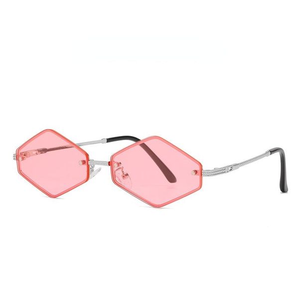 

sunglasses fashion rhombus women ovean lens sunglass vintage female design eyewear gradient shades uv400 sun glass, White;black