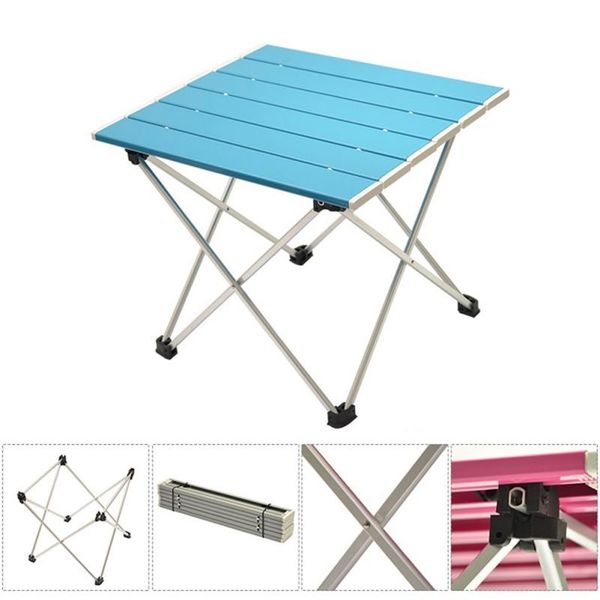 

portable camping side tables with aluminum table hard-ed folding in a bag for picnic, camp, beach, boat fishing accessories